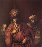 The Condemnation of Haman Rembrandt